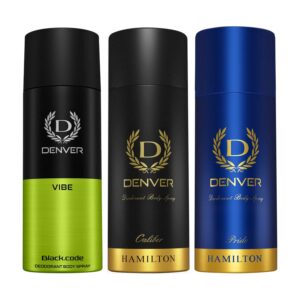 Denver Pack of 3 Deos (Vibe + Caliber + Pride) - 150ml Each
