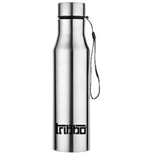 TRIBBO Stainless Steel Water Bottle 1 litre Water Bottles For Fridge School,Gym,Home,office,Boys Girls Kids Leak Proof(SILVERSIPPER CAP SET OF 1 1000 ML Model-Diana)