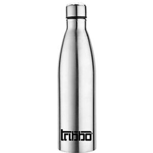TRIBBO Stainless Steel Water Bottle 1200 ML Water Bottles For Fridge School,Gym,Home,office,Boys Girls Kids Leak Proof(SILVERSTEEL CAP SET OF 1 1200 ML Model-Cola)
