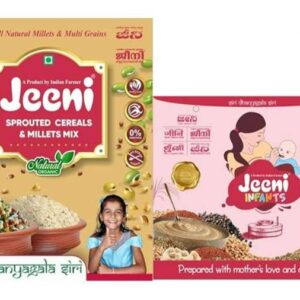 Jeeni Combo Pack of Millet Traditional Mix 400g and Double Filtered Organic and Natural Product 500g for Infant & Adults (Pack of 2)