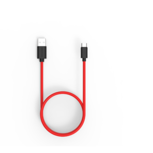 Twance T22R TPE - Type C to USB Charging & data transfer Cable, 1.5 M, Red