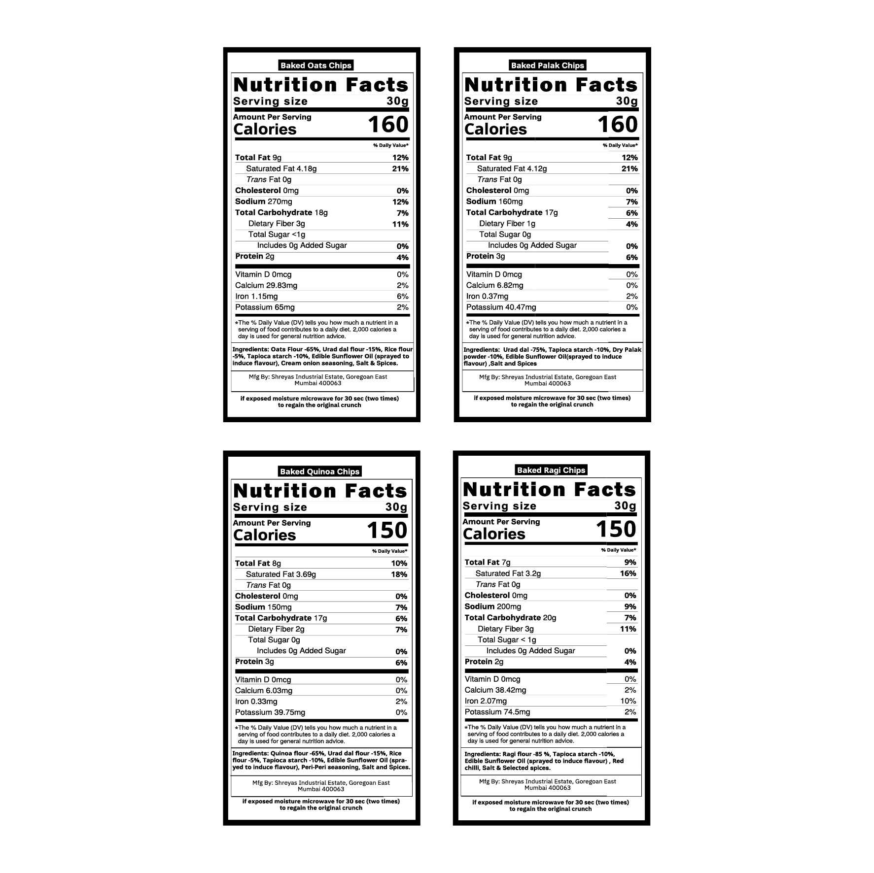 Healthy Master Healthy Chips Combo - Baked and Nutritious 400 g - Image 3
