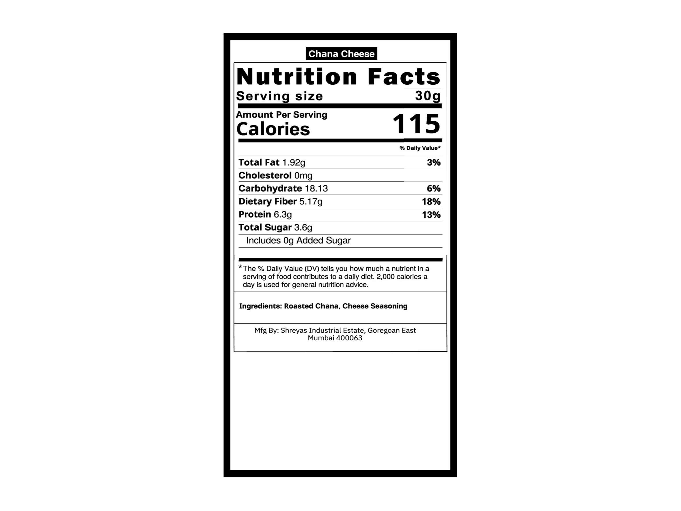 Healthy Master Roasted Cheese Chana - 500 Gram - Image 3