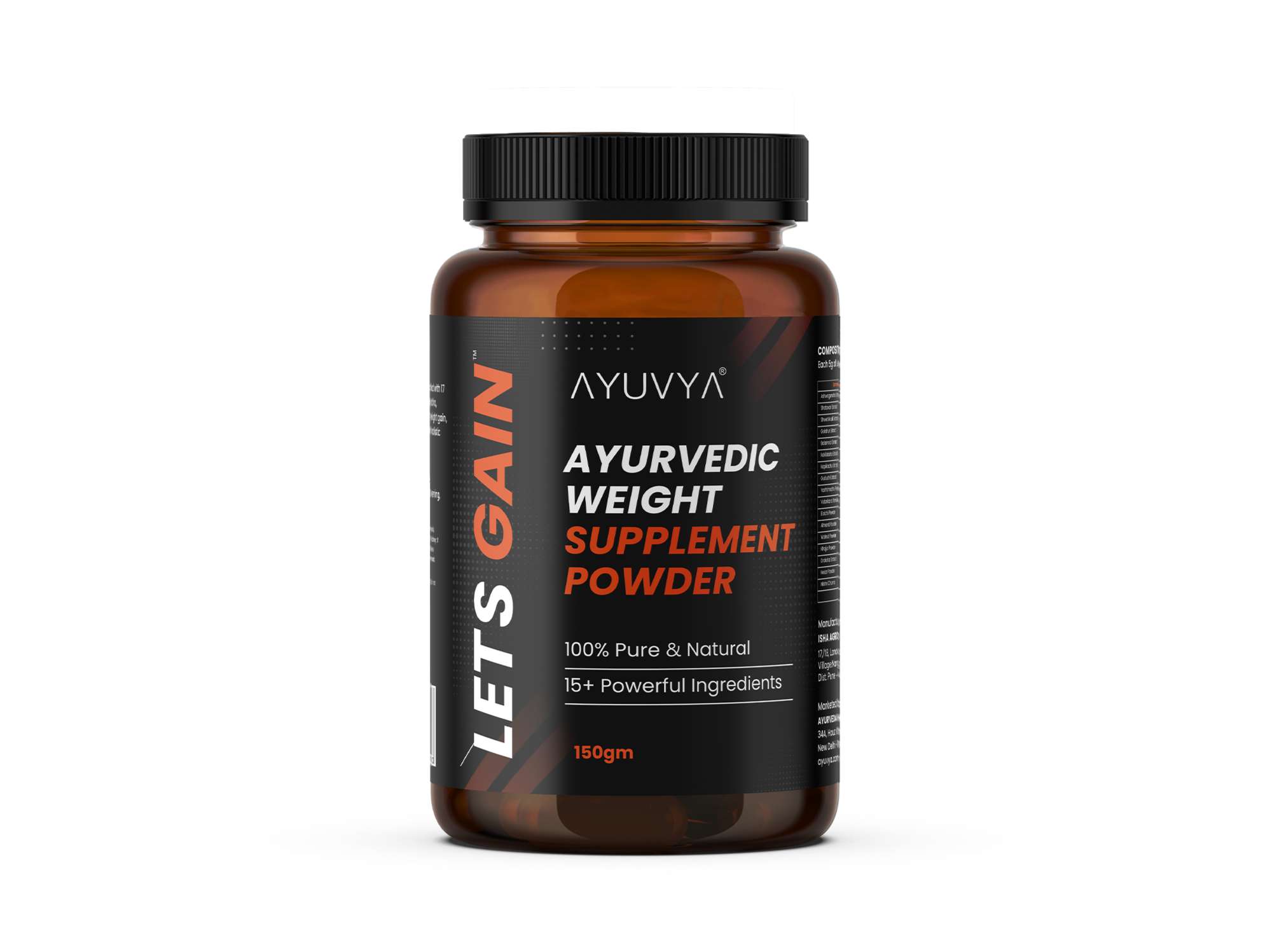 Ayuvya Lets Gain Weight Gain Powder 150g | For Male & Female