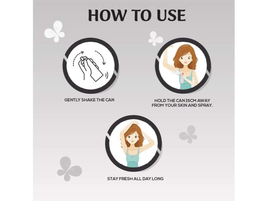 Spinz Black Magic Perfumed Deo for Women International Fragrances Long Lasting Freshness, 24 Hours Protection from Odour causing Bacteria - 200 ml - Image 4