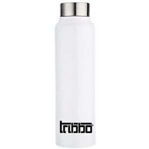 TRIBBO Stainless Steel Water Bottle 1 litre Water Bottles For Fridge School,Gym,Home,office,Boys   Girls Kids Leak Proof(WHITESIPPER CAP SET OF 1 1000 ML)