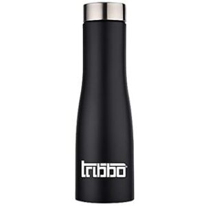 TRIBBO Stainless Steel Water Bottle 750 ML Water Bottles For Fridge School,Gym,Home,office,Boys   Girls Kids Leak Proof(BLACKSTEEL CAP SET OF 1 750 ML Model-Flora)
