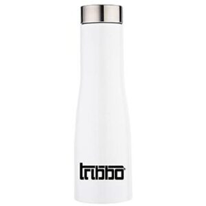 TRIBBO Stainless Steel Water Bottle 750 ML Water Bottles For Fridge School,Gym,Home,office,Boys   Girls Kids Leak Proof(WHITESTEEL CAP SET OF 1 750 ML Model-Flora)