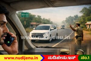 ಡ್ರಾಪ್ ನೀಡದ್ದಕ್ಕೆ ಕಾರು ಚಾಲಕನಿಗೆ ಪೊಲೀಸಪ್ಪನ ಧಮ್ಕಿ: ಆಡಿಯೋ ವೈರಲ್!