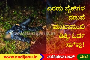 ಎರಡು ಬೈಕ್‌ಗಳ ನಡುವೆ ಮುಖಾಮುಖಿ ಡಿಕ್ಕಿ; ಯುವಕ ಸ್ಥಳದಲ್ಲೇ ಸಾ*ವು, ಈರ್ವರಿಗೆ ಗಂಭೀರ ಗಾಯ!